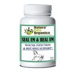 SEAL EM & HEAL EM CAPSULES EQUINE- Wound, Infection Ulcer Bite Bleeding & Hot Spot Support*